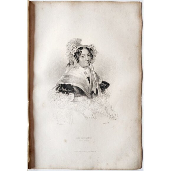 1844 Jessie Lewars Engraving Victorian Scotland Robert Burns Nurse DWSS20 - Picture 2 of 2